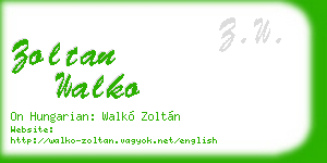 zoltan walko business card